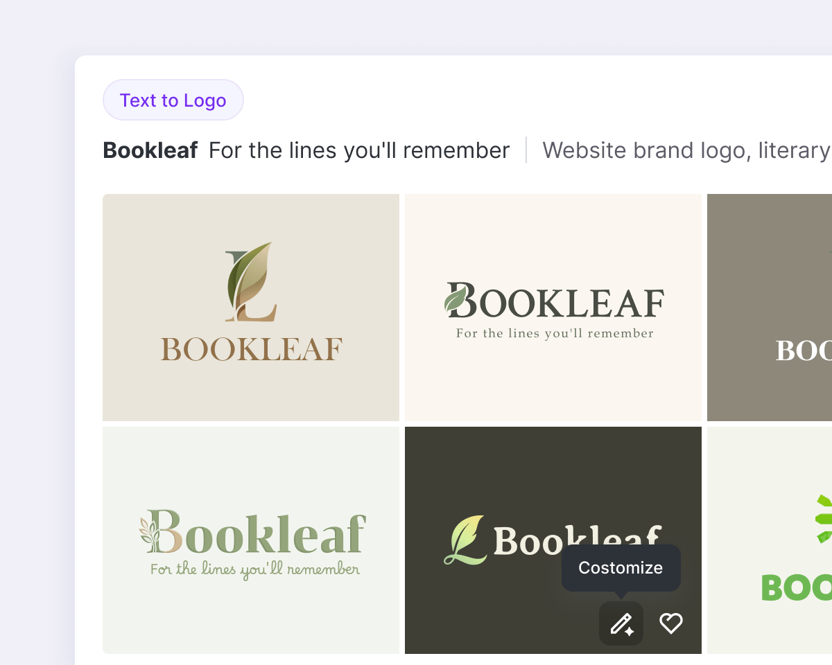 Results screen (multiple options)